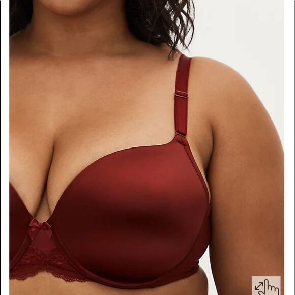 BURGUNDY RED SHINE 360° BACK SMOOTHING™ PUSH-UP T-SHIRT BRA- out of stock - Picture 5 of 10